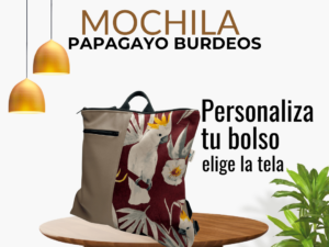 Mochila Artesanal Papagayo Burdeos