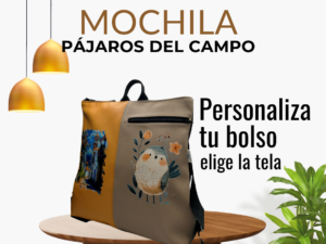 Mochila Artesanal Pájaros del Campo