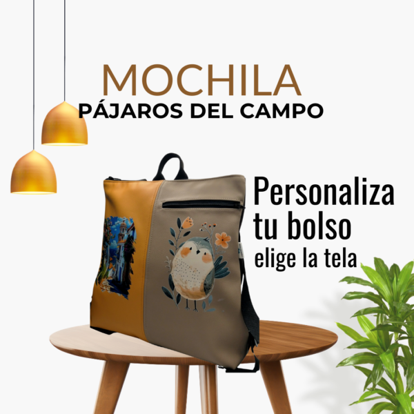 Mochila Artesanal Pájaros del Campo