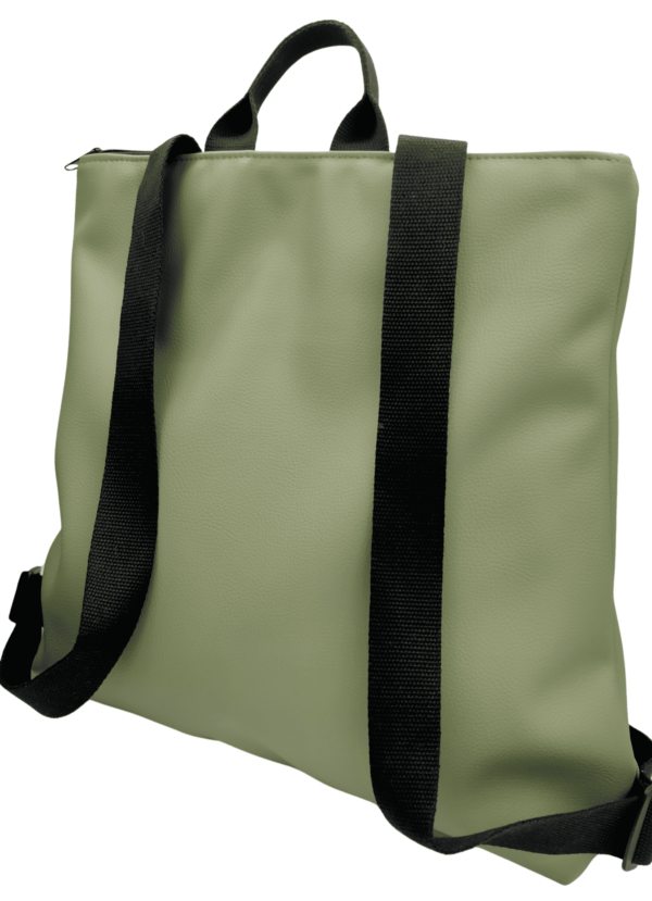 Mochila Artesanal Flores Verdes - Imagen 2