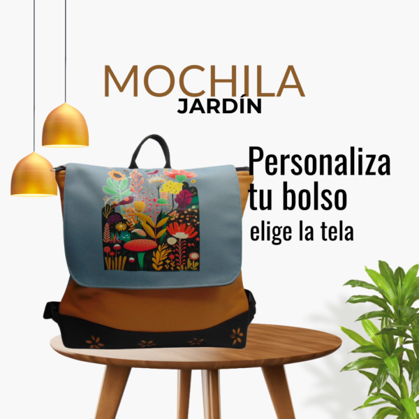 Mochila Artesanal Mujer Jardín