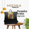 Mochilas artesanales de tela Familia