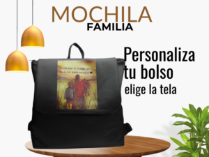 Mochilas artesanales de tela Familia