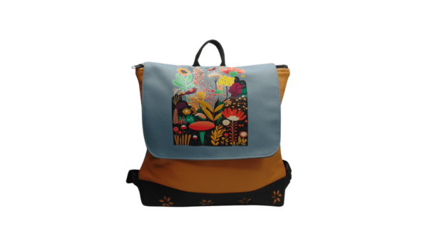 Mochila Artesanal Mujer Jardín - Imagen 4