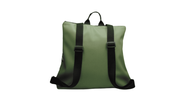 Mochila Artesanal Flores Verdes - Imagen 3