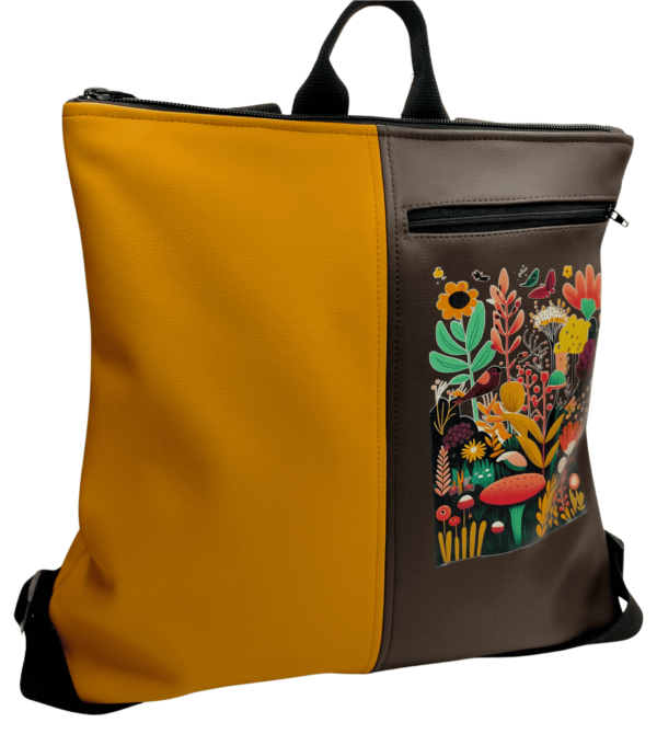 Mochila Artesanal Mujer Jardín - Imagen 2